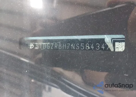 2022 Toyota Highlander Xle из США, поврежденный, VIN 5TDGZRBH7NS584347